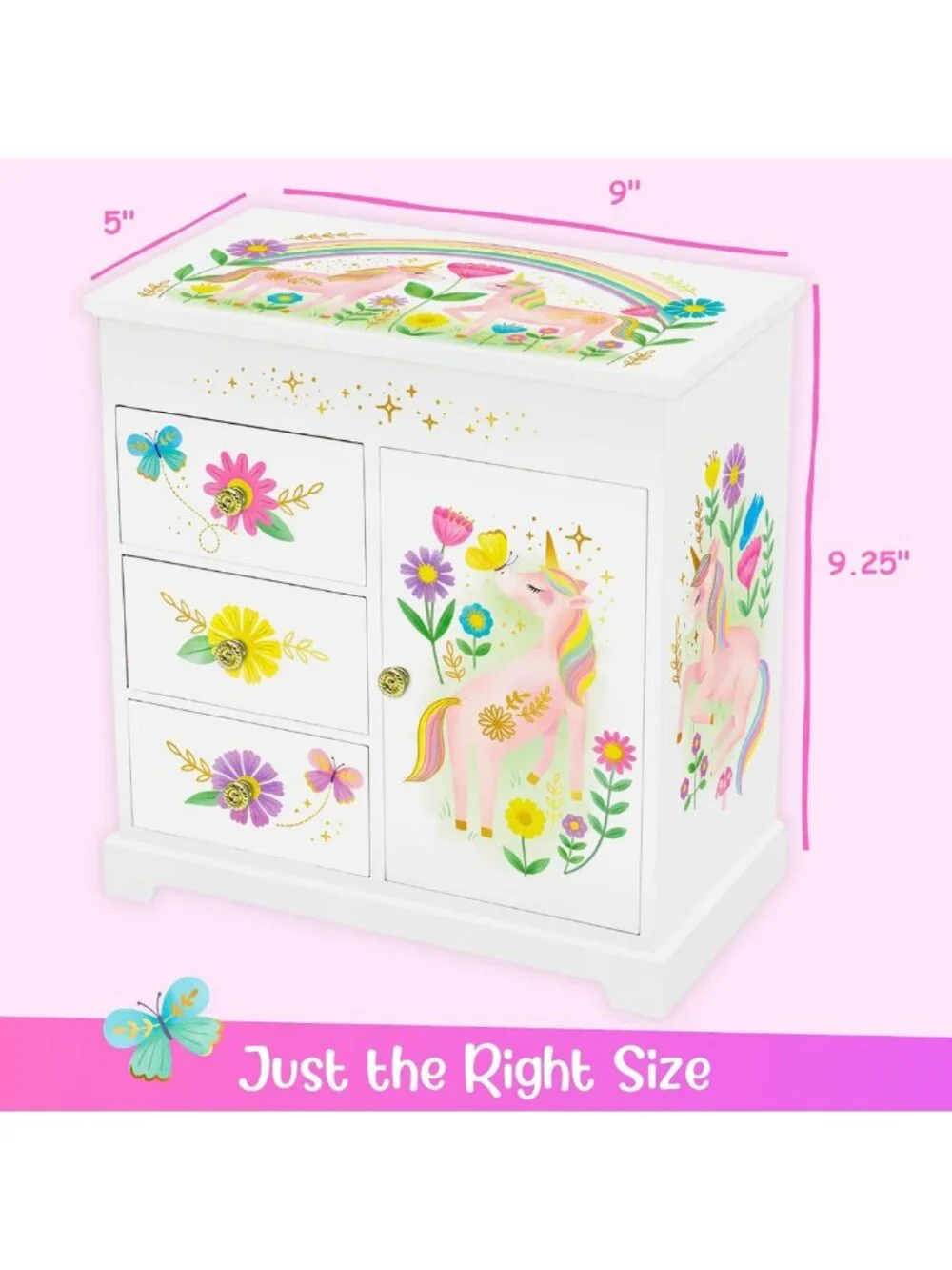 Unicorn Musical Jewelry Box for Girls - Enchanting Gift, Storage & Play